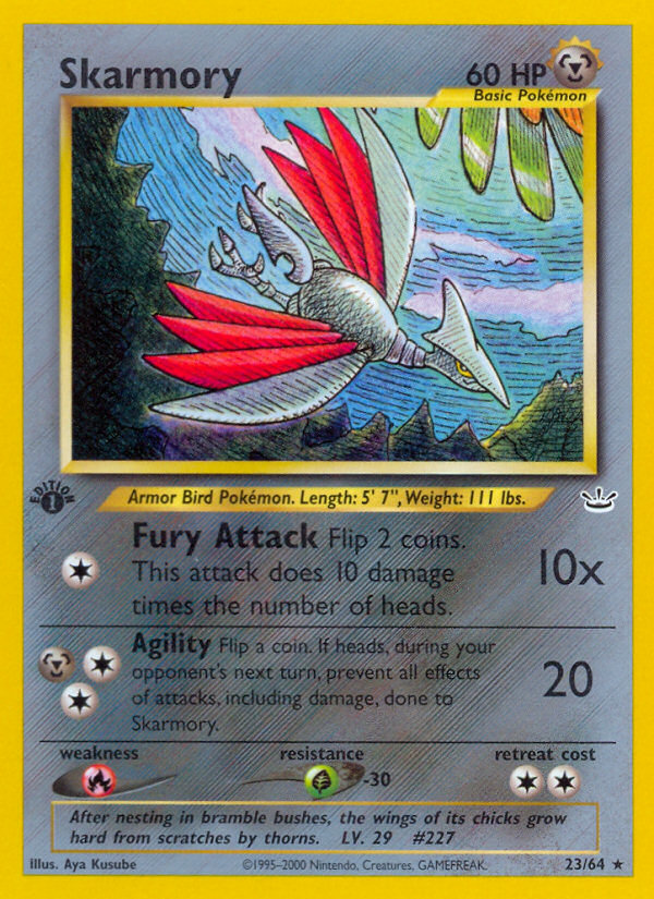 Skarmory (23/64) [Neo Revelation 1st Edition] | Exor Games Truro