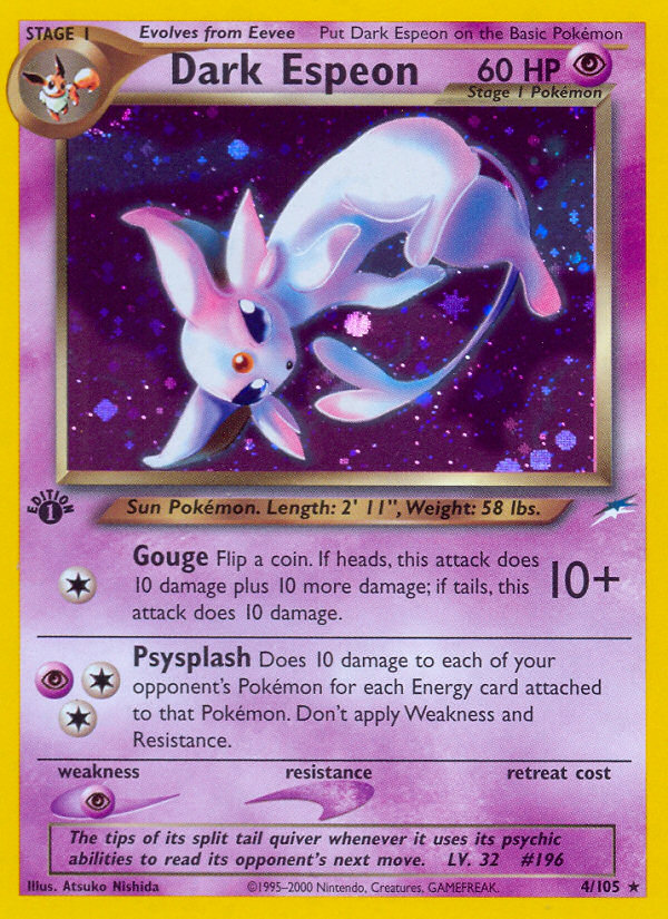 Dark Espeon (4/105) [Neo Destiny 1st Edition] | Exor Games Truro