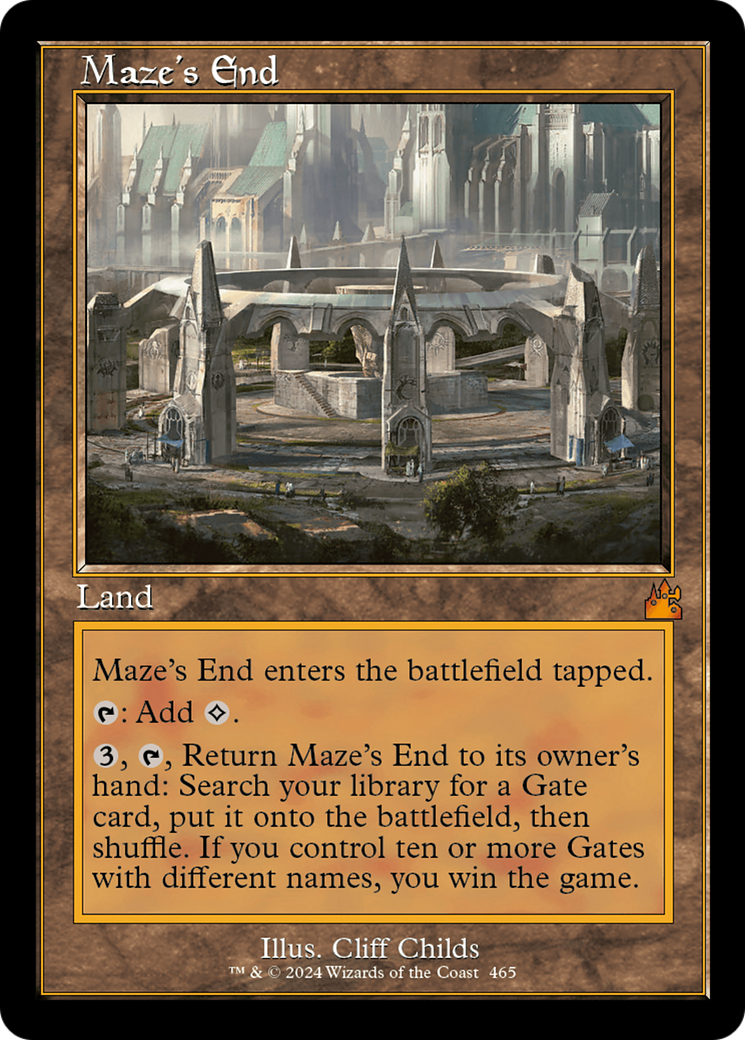 Maze's End (Retro Frame) [Ravnica Remastered] | Exor Games Truro