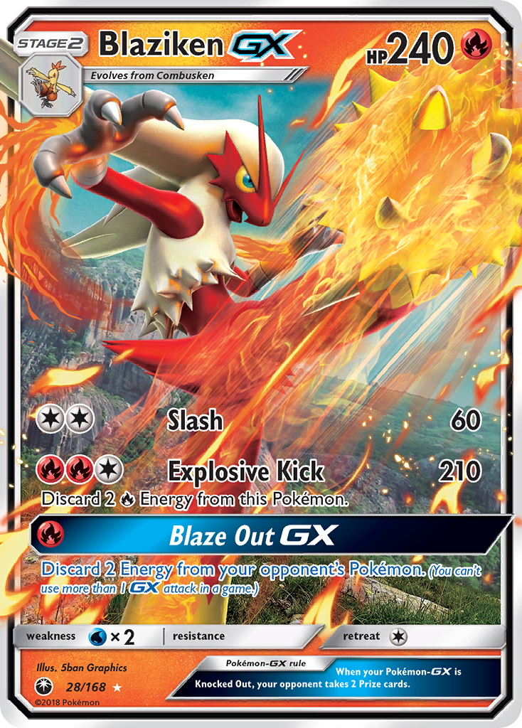 Blaziken GX (28/168) [Sun & Moon: Celestial Storm] | Exor Games Truro