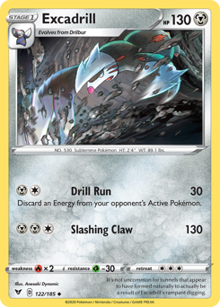 Excadrill (122/185) [Sword & Shield: Vivid Voltage] | Exor Games Truro