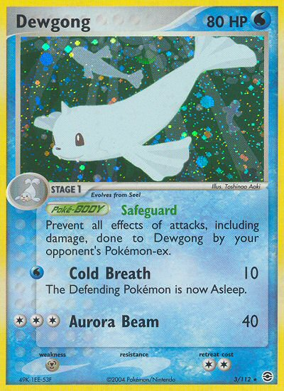 Dewgong (3/112) [EX: FireRed & LeafGreen] | Exor Games Truro