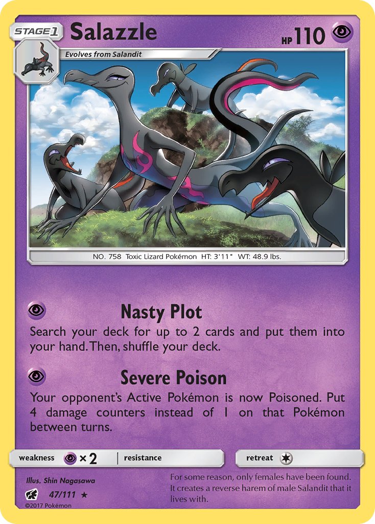 Salazzle (47/111) (Theme Deck Exclusive) [Sun & Moon: Crimson Invasion] | Exor Games Truro