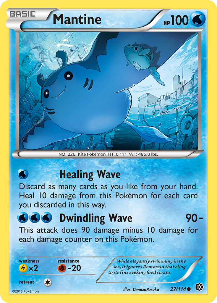 Mantine (27/114) [XY: Steam Siege] | Exor Games Truro