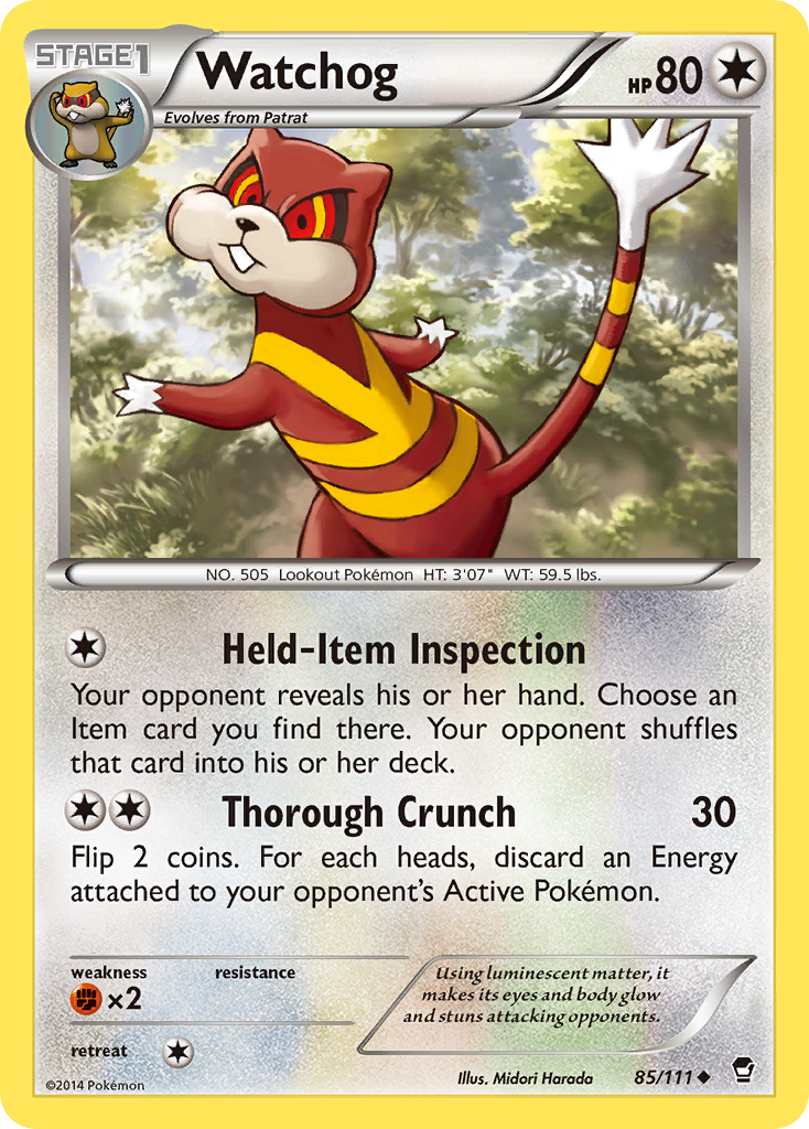 Watchog (85/111) [XY: Furious Fists] | Exor Games Truro