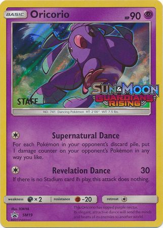 Oricorio (SM19) (Staff Prerelease Promo) [Sun & Moon: Black Star Promos] | Exor Games Truro