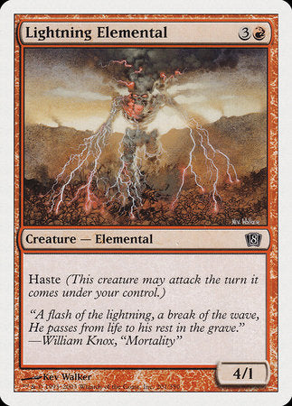 Lightning Elemental [Eighth Edition] | Exor Games Truro