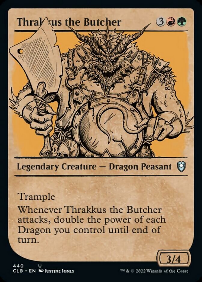 Thrakkus the Butcher (Showcase) [Commander Legends: Battle for Baldur's Gate] | Exor Games Truro