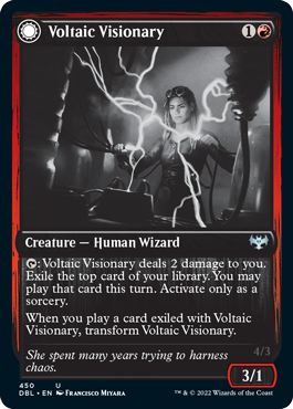 Voltaic Visionary // Volt-Charged Berserker [Innistrad: Double Feature] | Exor Games Truro