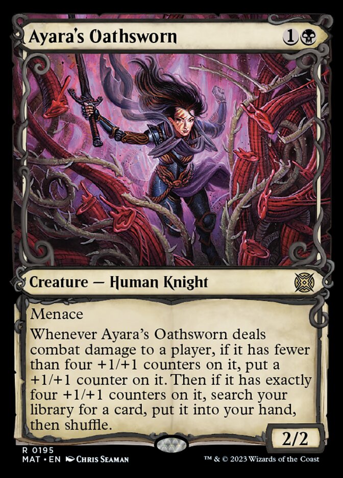 Ayara's Oathsworn (Showcase Halo Foil) [March of the Machine: The Aftermath] | Exor Games Truro