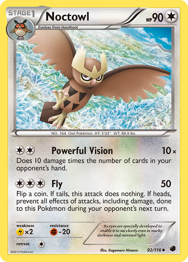 Noctowl (92/116) [Black & White: Plasma Freeze] | Exor Games Truro