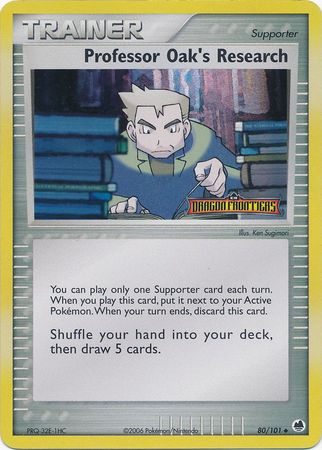 Professor Oak's Research (80/101) (Stamped) [EX: Dragon Frontiers] | Exor Games Truro