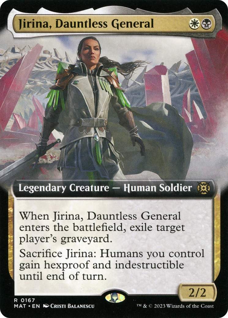 Jirina, Dauntless General (Extended Art) [March of the Machine: The Aftermath] | Exor Games Truro