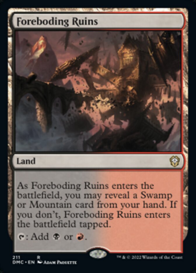 Foreboding Ruins [Dominaria United Commander] | Exor Games Truro