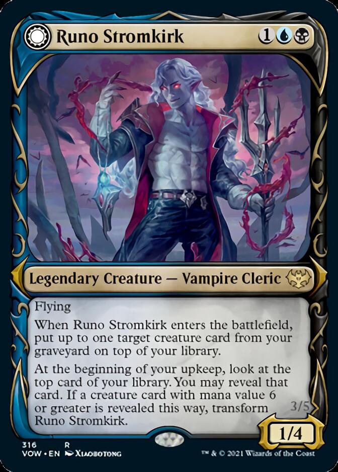 Runo Stromkirk // Krothuss, Lord of the Deep (Showcase Fang Frame) [Innistrad: Crimson Vow] | Exor Games Truro