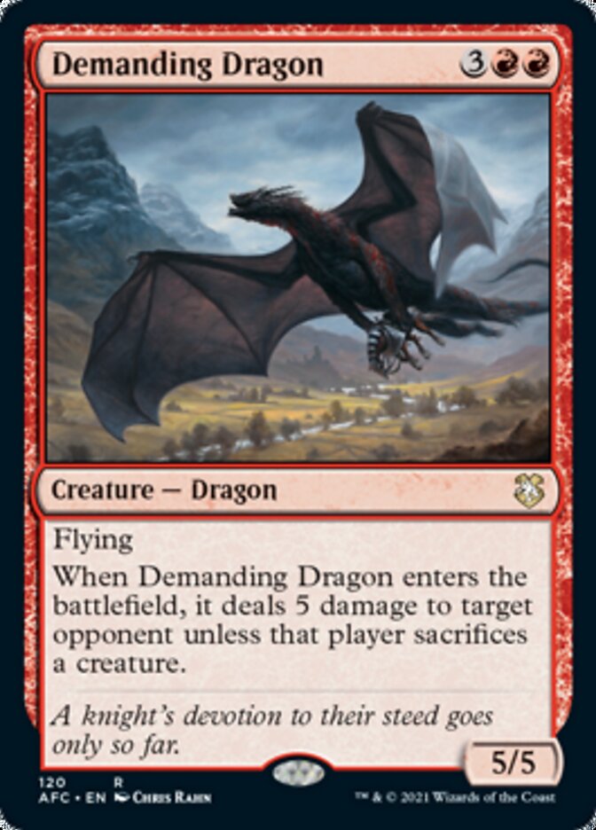 Demanding Dragon [Dungeons & Dragons: Adventures in the Forgotten Realms Commander] | Exor Games Truro