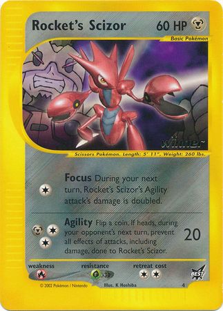 Rocket's Scizor (4) (Winner) [Best of Promos] | Exor Games Truro