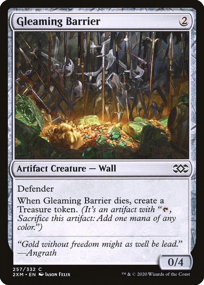 Gleaming Barrier [Double Masters] | Exor Games Truro