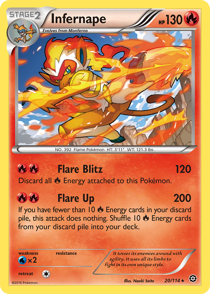 Infernape (20/114) [XY: Steam Siege] | Exor Games Truro