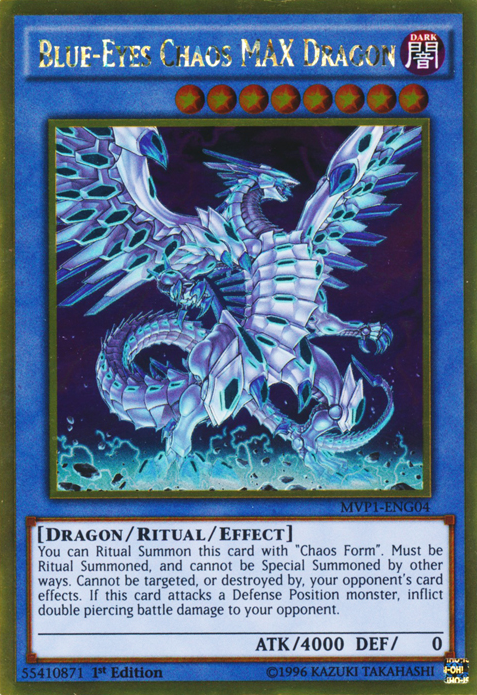 Blue-Eyes Chaos MAX Dragon [MVP1-ENG04] Gold Rare | Exor Games Truro