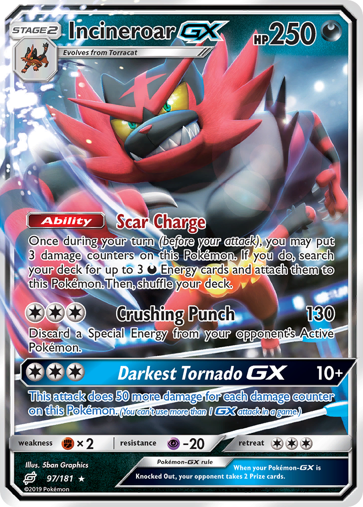 Incineroar GX (97/181) [Sun & Moon: Team Up] | Exor Games Truro