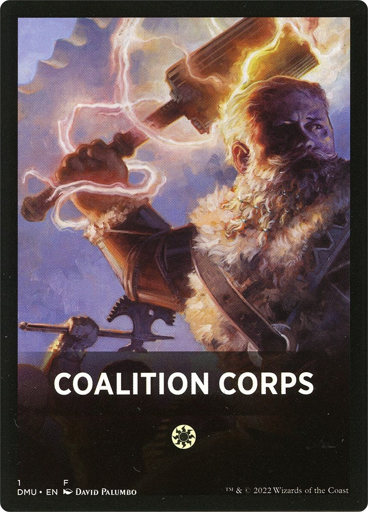 Coalition Corps Theme Card [Dominaria United Tokens] | Exor Games Truro