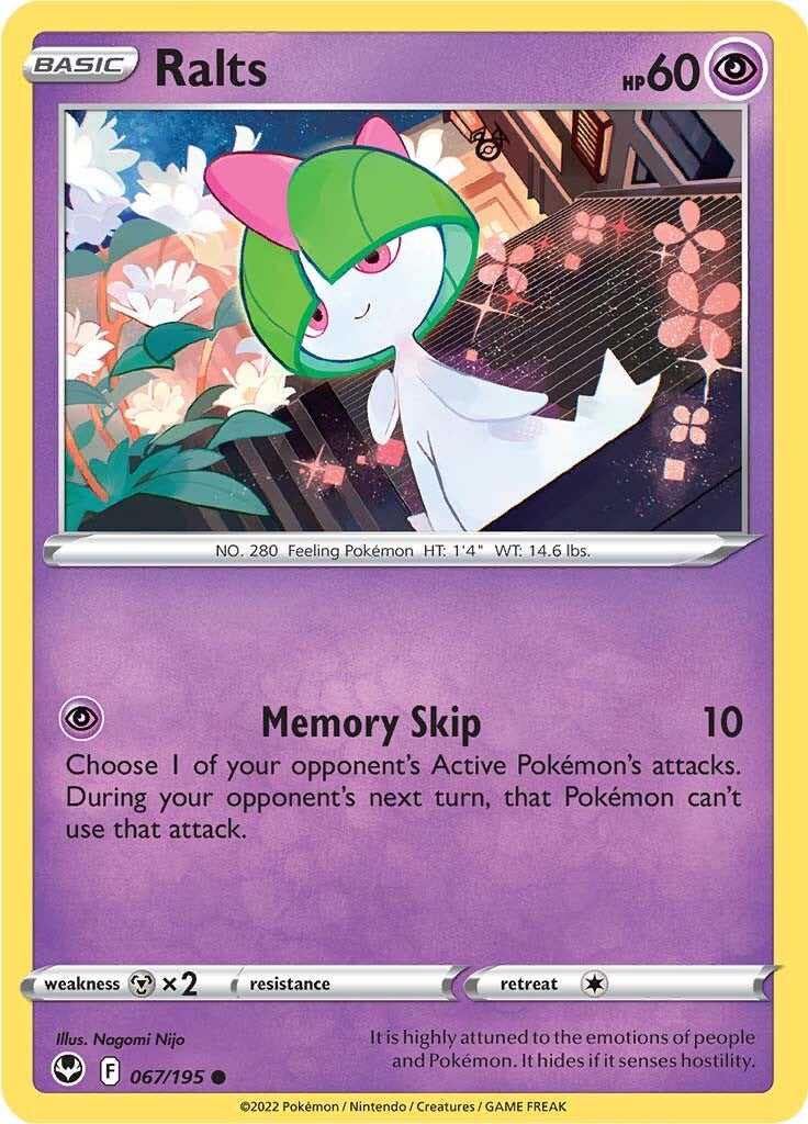 Ralts (067/195) [Sword & Shield: Silver Tempest] | Exor Games Truro