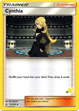 Cynthia (119/156) (Pikachu Stamp #59) [Battle Academy 2020] | Exor Games Truro