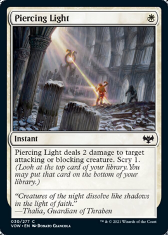 Piercing Light [Innistrad: Crimson Vow] | Exor Games Truro