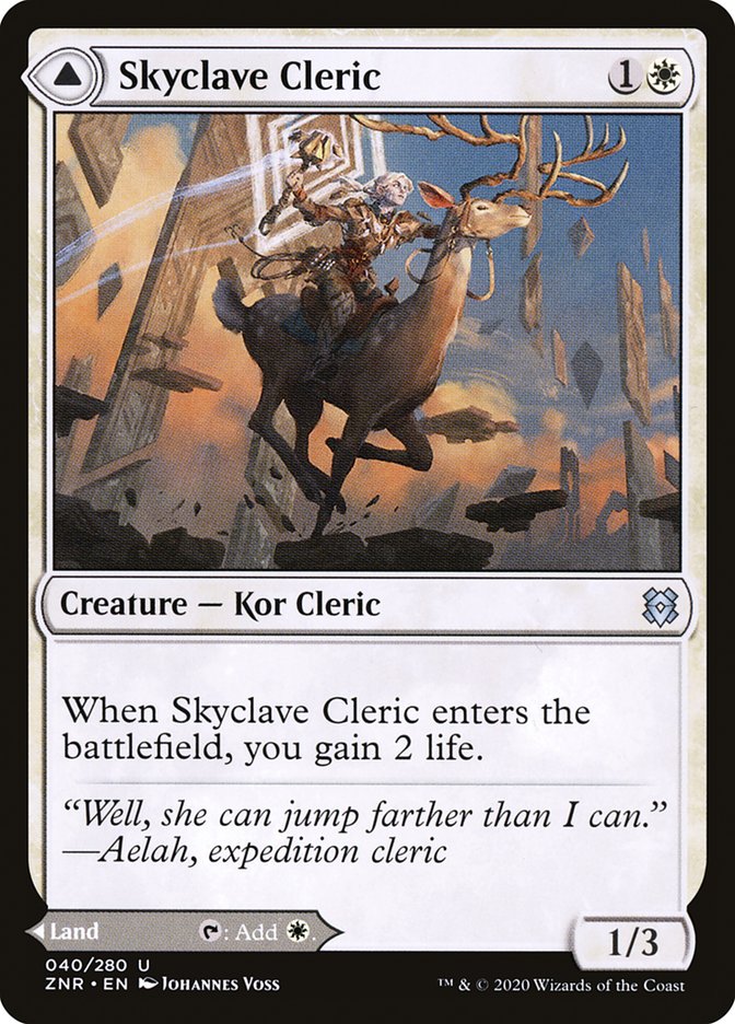 Skyclave Cleric // Skyclave Basilica [Zendikar Rising] | Exor Games Truro