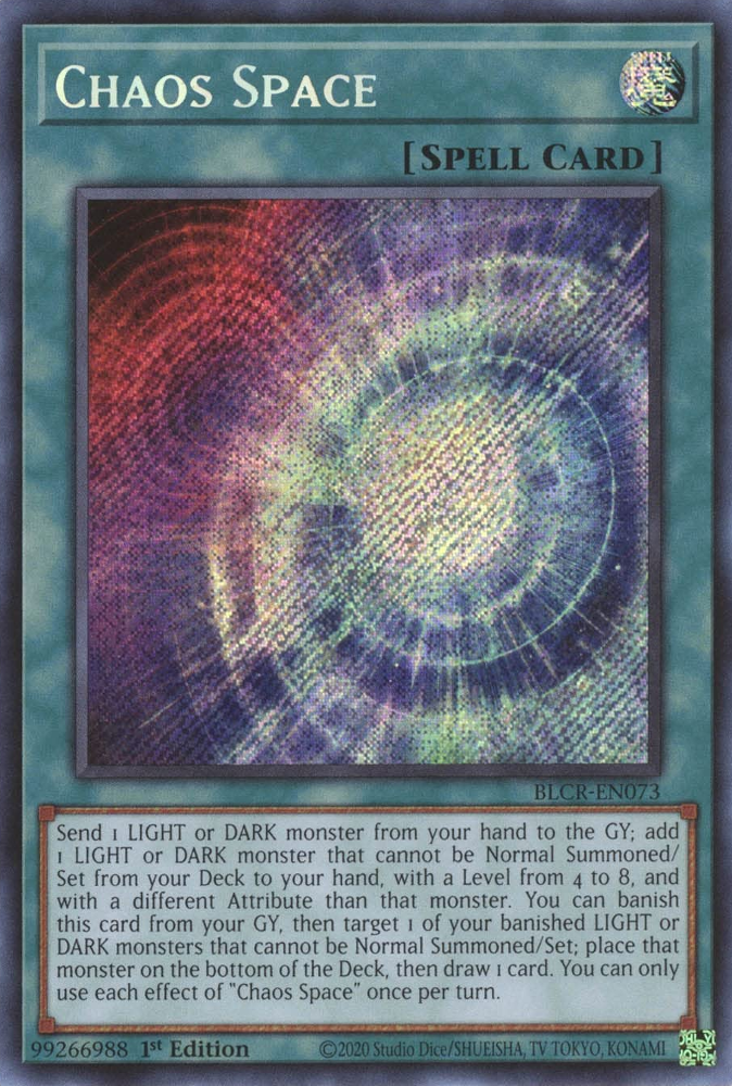 Chaos Space [BLCR-EN073] Secret Rare | Exor Games Truro