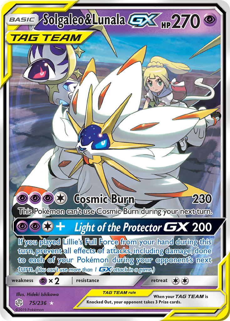 Solgaleo & Lunala GX (75/236) [Sun & Moon: Cosmic Eclipse] | Exor Games Truro