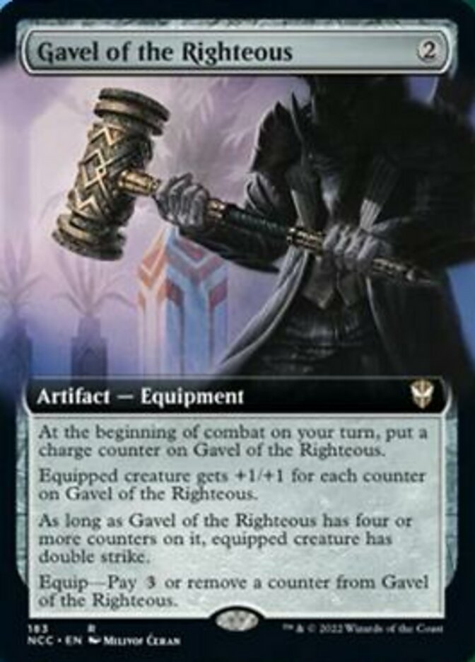 Gavel of the Righteous (Extended Art) [Streets of New Capenna Commander] | Exor Games Truro