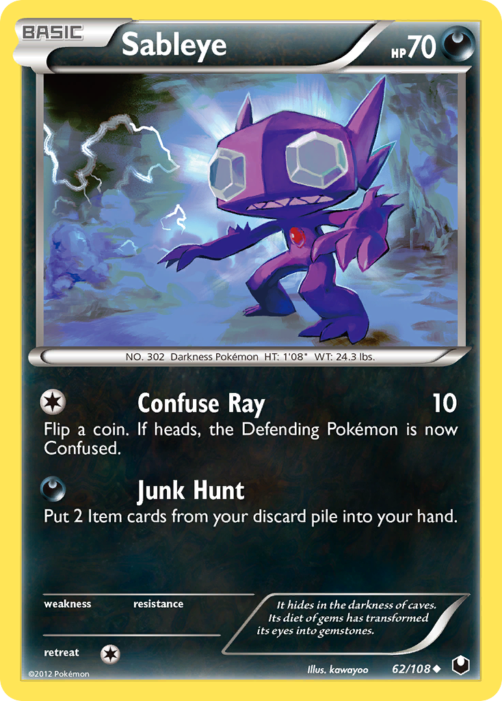 Sableye (62/108) [Black & White: Dark Explorers] | Exor Games Truro