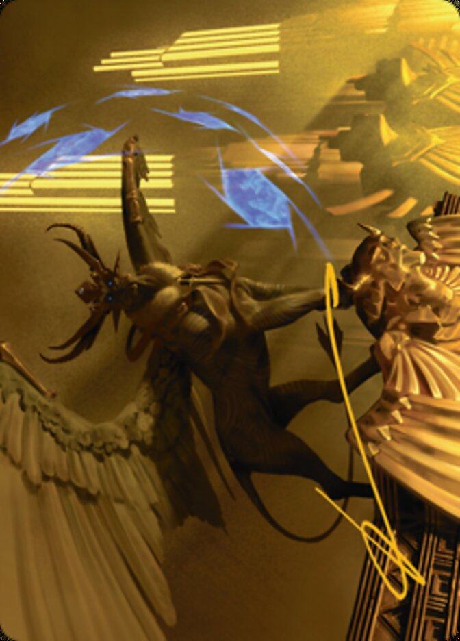 Raffine, Scheming Seer Art Card (Gold-Stamped Signature) [Streets of New Capenna Art Series] | Exor Games Truro