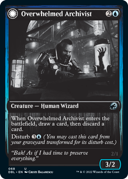 Overwhelmed Archivist // Archive Haunt [Innistrad: Double Feature] | Exor Games Truro