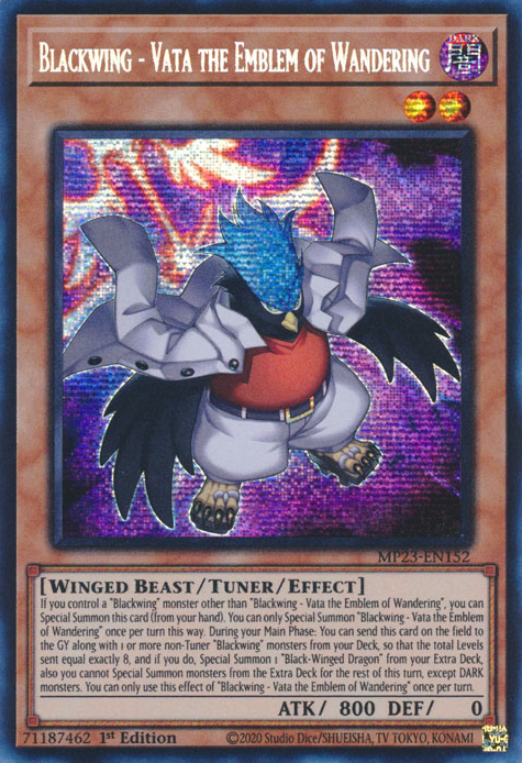 Blackwing - Vata the Emblem of Wandering [MP23-EN152] Prismatic Secret Rare | Exor Games Truro