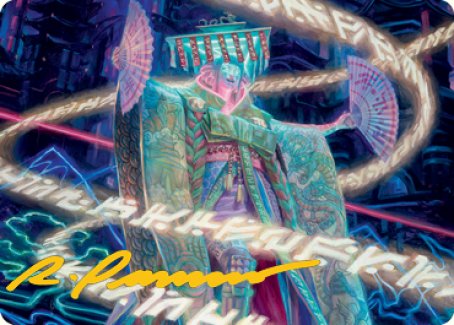 Satsuki, the Living Lore Art Card (Gold-Stamped Signature) [Kamigawa: Neon Dynasty Art Series] | Exor Games Truro