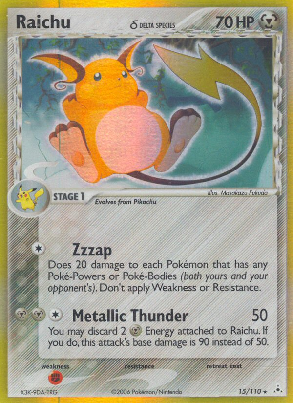 Raichu (15/110) (Delta Species) [EX: Holon Phantoms] | Exor Games Truro