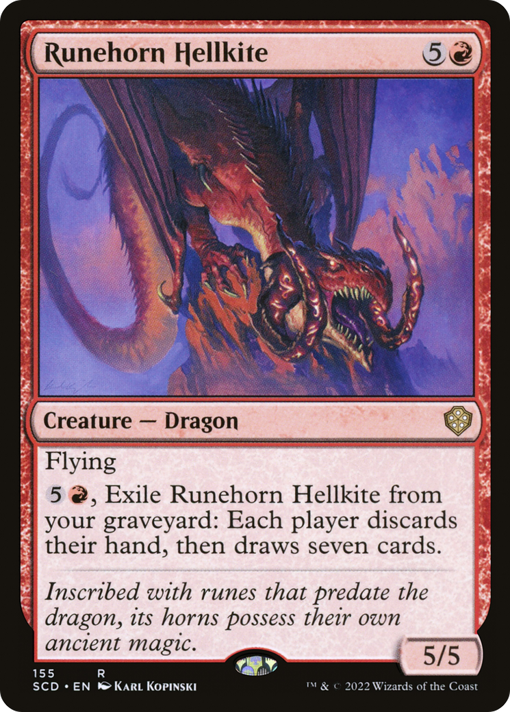 Runehorn Hellkite [Starter Commander Decks] | Exor Games Truro
