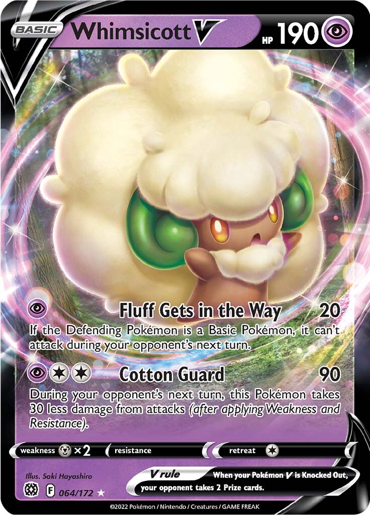 Whimsicott V (064/172) [Sword & Shield: Brilliant Stars] | Exor Games Truro