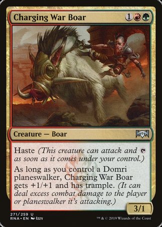 Charging War Boar [Ravnica Allegiance] | Exor Games Truro