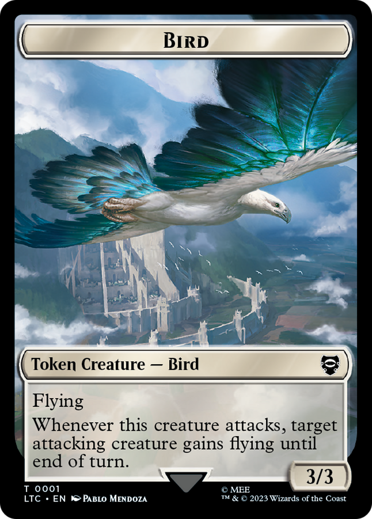 Bird // Food Token [The Lord of the Rings: Tales of Middle-Earth Commander Tokens] | Exor Games Truro