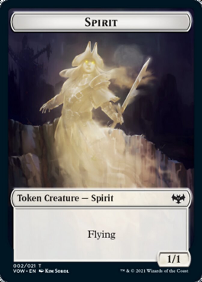 Spirit Token (002) [Innistrad: Crimson Vow Tokens] | Exor Games Truro