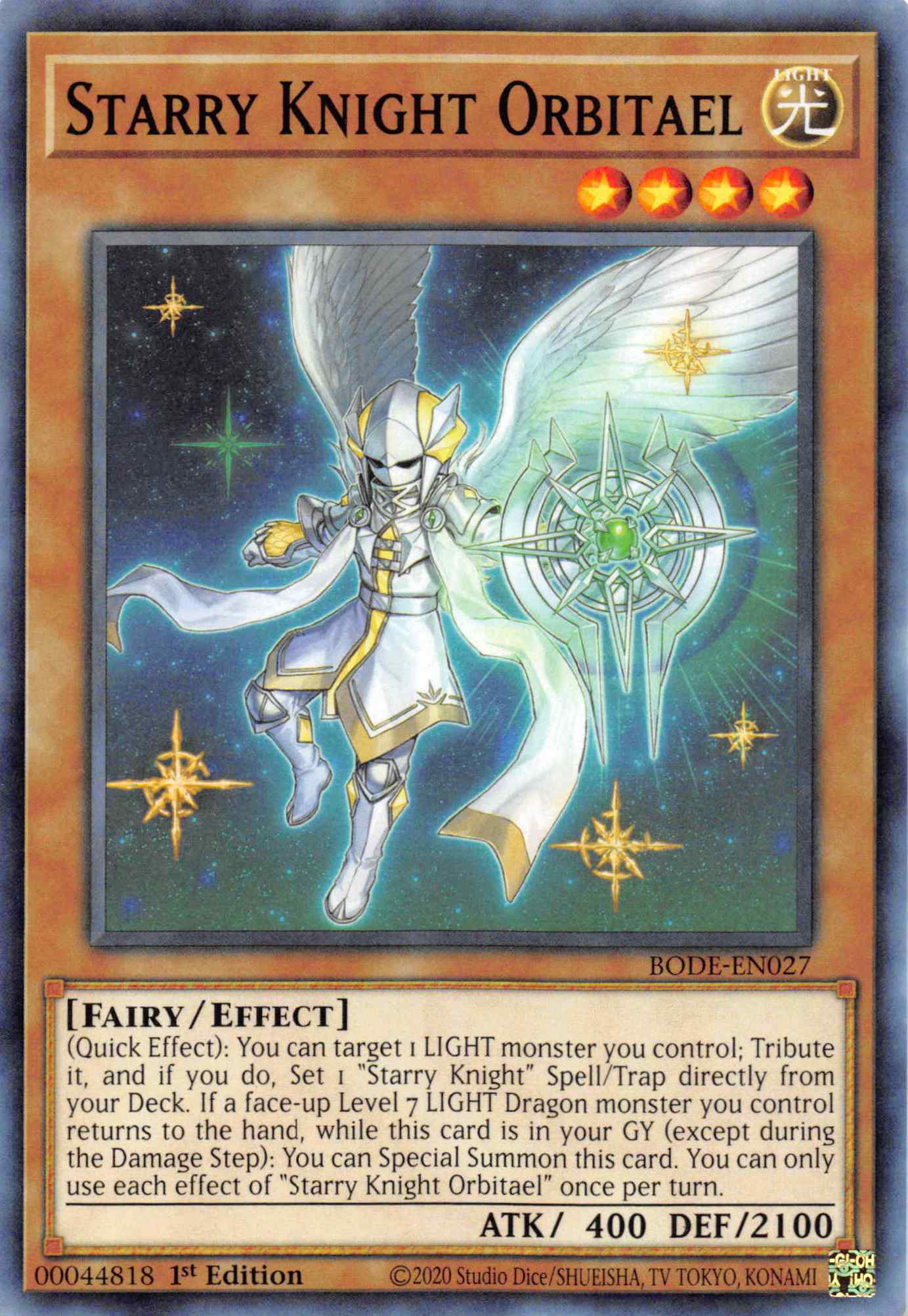 Starry Knight Orbitael [BODE-EN027] Common | Exor Games Truro