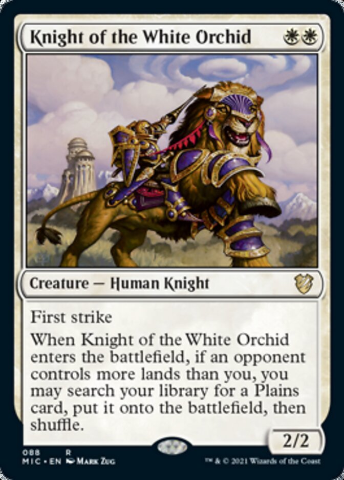 Knight of the White Orchid [Innistrad: Midnight Hunt Commander] | Exor Games Truro