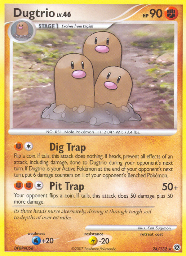 Dugtrio (24/132) [Diamond & Pearl: Secret Wonders] | Exor Games Truro