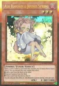 Ash Blossom & Joyous Spring (Alternate Art) [MAGO-EN011] Gold Rare | Exor Games Truro