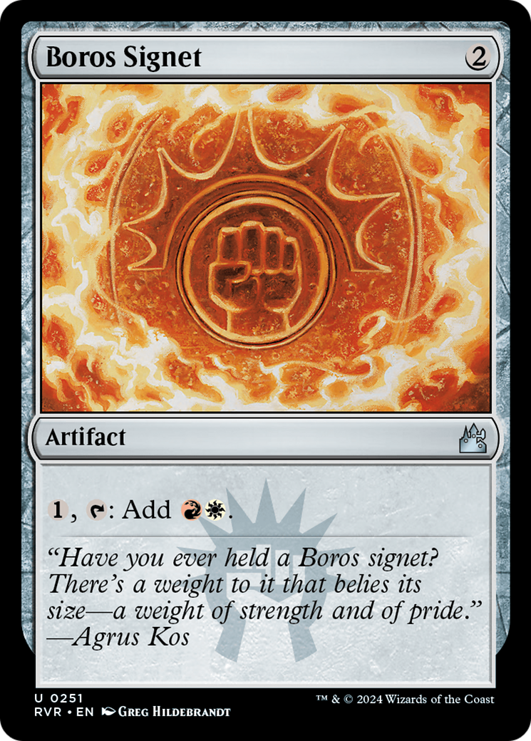 Boros Signet [Ravnica Remastered] | Exor Games Truro