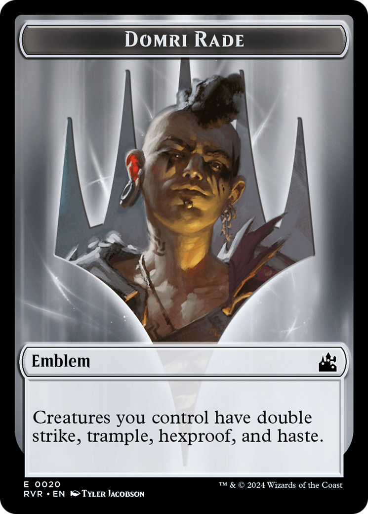 Goblin (0008) // Emblem - Domri Rade Double-Sided Token [Ravnica Remastered Tokens] | Exor Games Truro